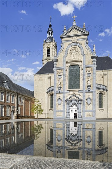 Abbot's house and 17th century Baroque church of the Premonstratensian Averbode Abbey at Scherpenheuvel-Zichem