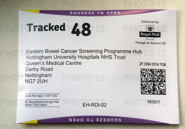 Tracked 48 envelope bowel screening programme