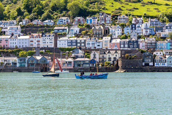 View across River Dart estuary to Dartmouth from Kingswear