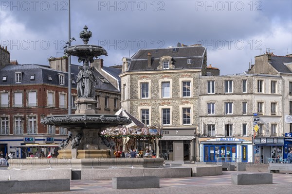 Fountain Fontaine Mouchel on the General de Gaulle Square