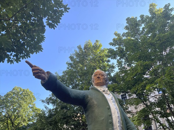 Sculpture of the German poet Johann Wolfgang von Goethe