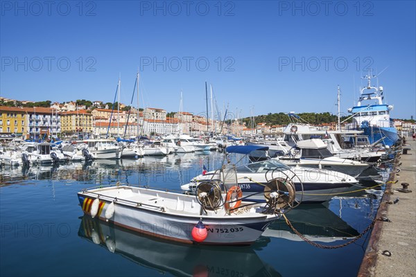 Pleasure boats in marina