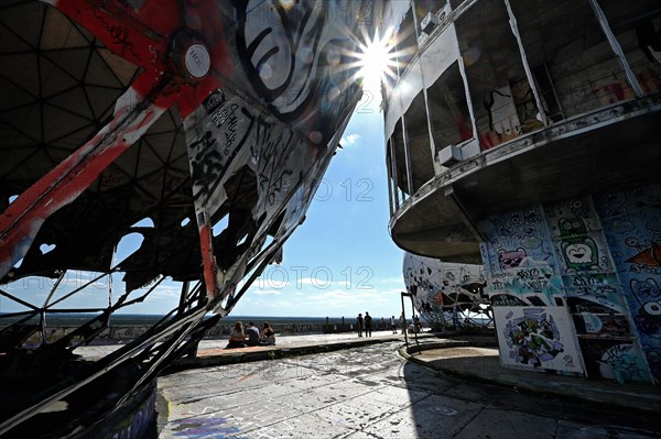 Former US wiretap buildings on Teufelsberg in Grunewald Berlin