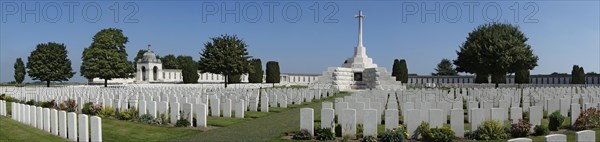 Cross of Sacrifice at the Tyne Cot Cemetery