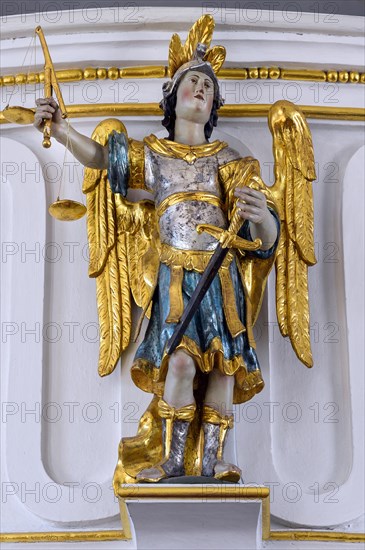 Archangel Michael with swet and scales