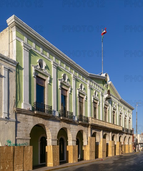 Mexican flag flying