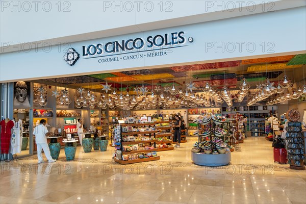 Los Cinco Soles shop store inside airport at Merida