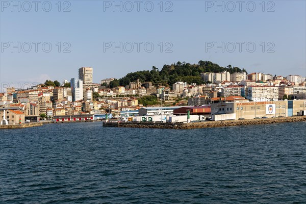 Mariscos Carnero fish farming seafood processing buildings on quayside of port