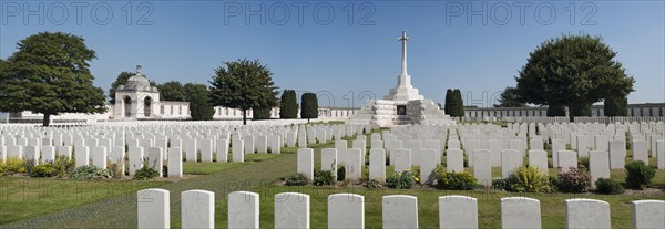 Cross of Sacrifice at the Tyne Cot Cemetery