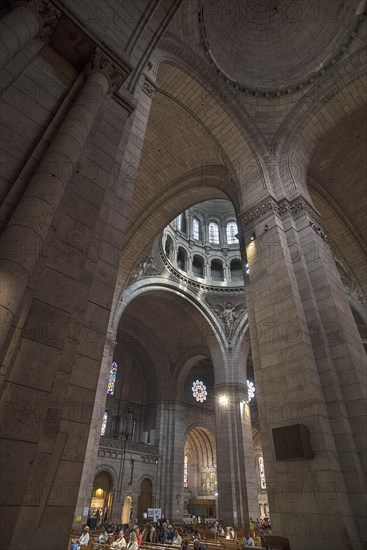 Interior of the Basilica Sacre-Coeur de Motmartre