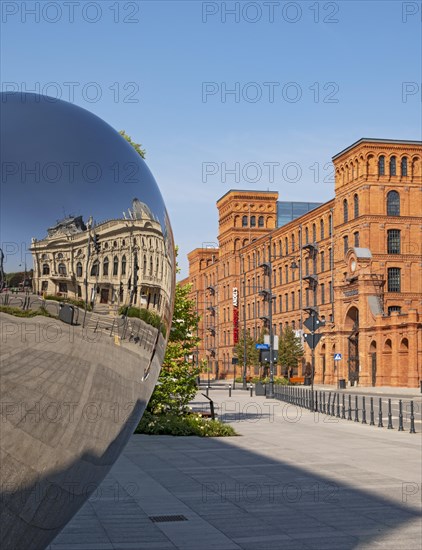 Reflection of Izrael PoznaÅ„ski's Palace and Manufaktura