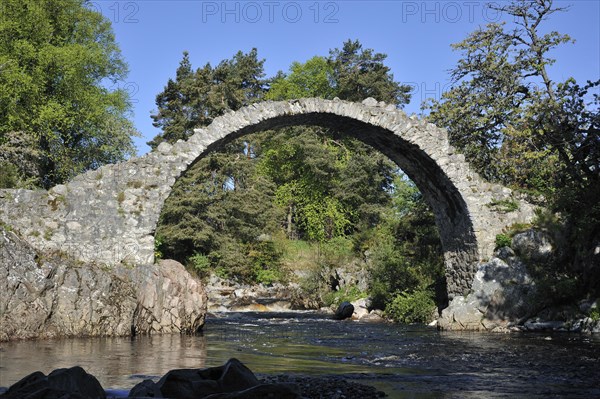 Pack Horse Funeral bridge over the river Dulnain