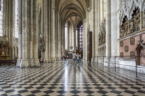 Interior of Notre Dame d'Amiens Cathedral
