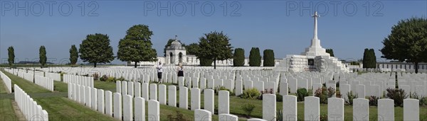 Cross of Sacrifice at the Tyne Cot Cemetery