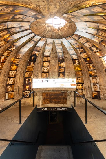 Interior of the war bunker museum near Skanderbeg Square in Tirana. Albania