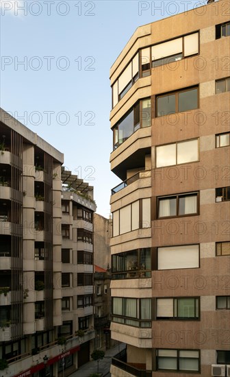 Modern apartment housing in city centre of Edificio Vicente Suarez