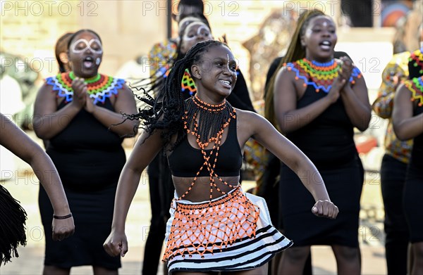 Dance group at the Victoria and Alfred Waterfront