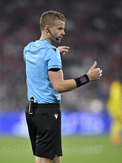 Referee Glen Nyberg gesture