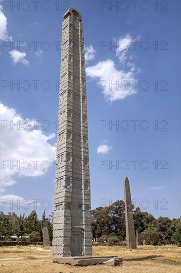 4th century King Ezana's Stela at the Northern Stelae Park in Axum