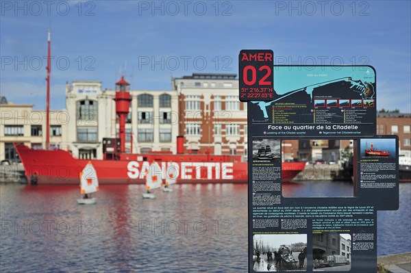 The lightship Sandettie at Dunkirk