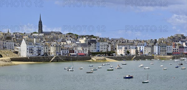 Sailing boats in the harbour of Douarnenez