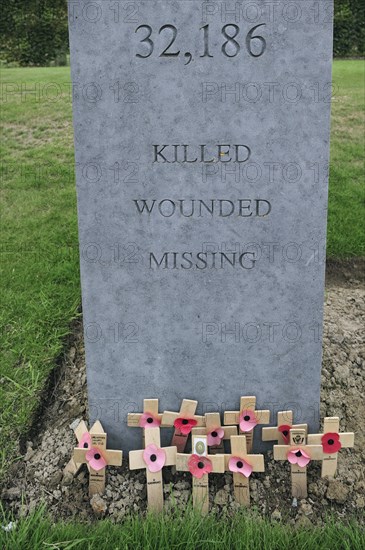 Memorial stone at the Island of Ireland Peace park