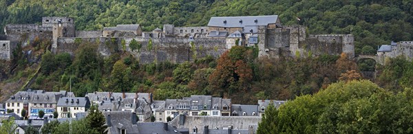 The medieval Chateau de Bouillon Castle in the city Bouillon