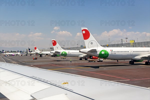 View to Viva Aerobus Airbus A320 planes Terminal 1