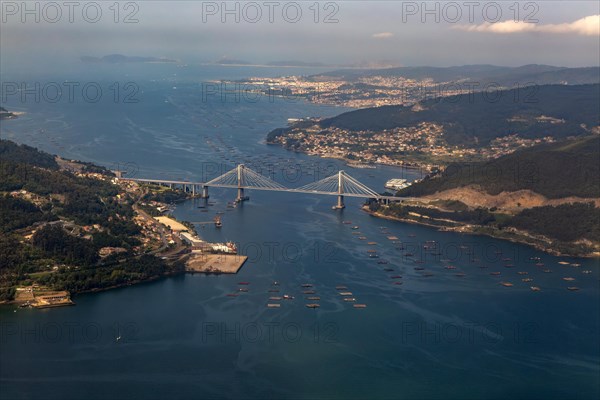 View through plane window