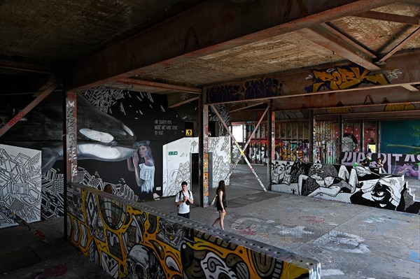 Former US wiretap buildings on Teufelsberg in Grunewald Berlin