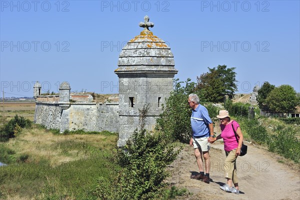 Turret on rampart of the citadel at Brouage