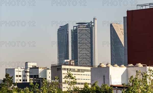 BBVA Bank and Ritz Carlton hotel skyscrapers