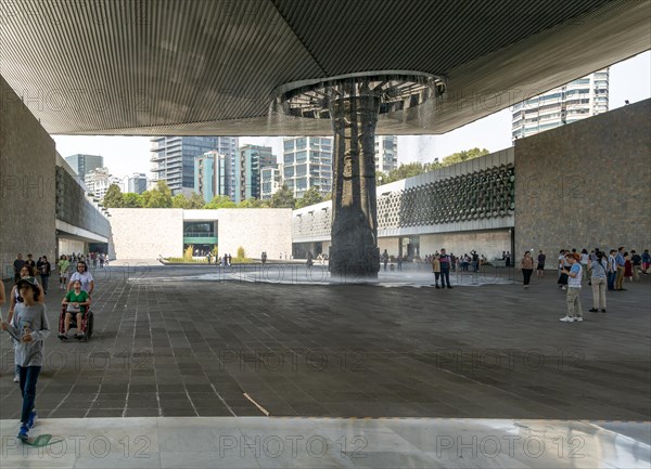 Fountain in courtyard inside the National Anthropology Museum