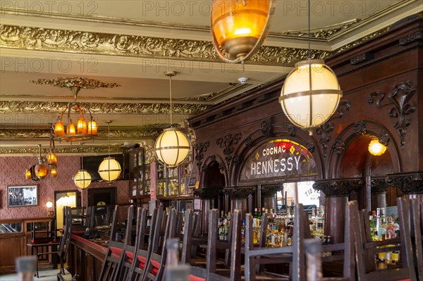 Interior of historic Cantina Tio Pepe bar