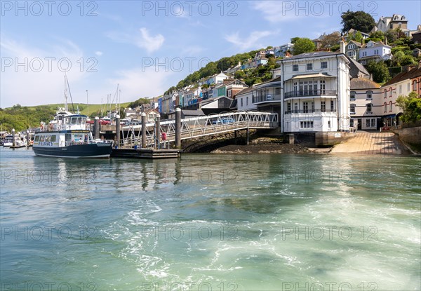 View looking back from ferry at Kingswear