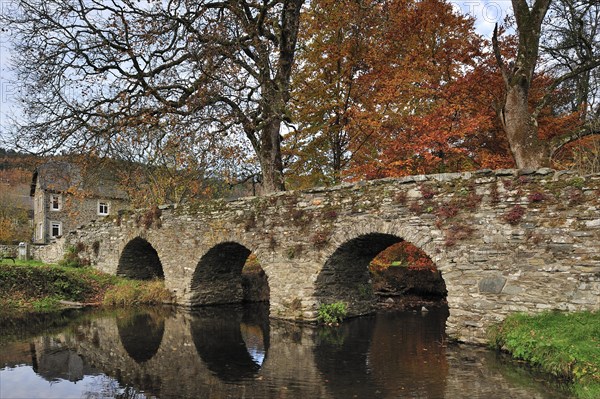 Old stone picturesque bridge