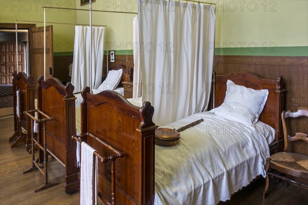 Sick beds at infirmary of the nuns in the Hopital Notre-Dame a la Rose