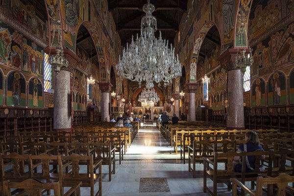 Interior with frescoes