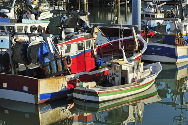 Fishing boats in the harbour at La Cotiniere on the island Ile d'Oleron