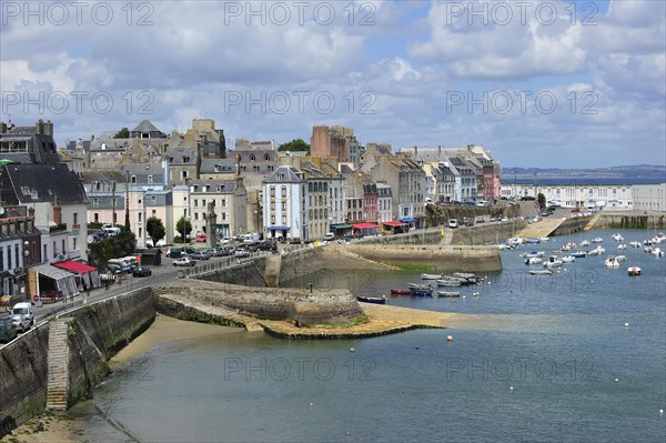 Sailing boats in the harbour of Douarnenez