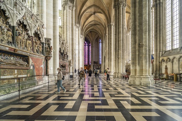 Interior of Notre Dame d'Amiens Cathedral