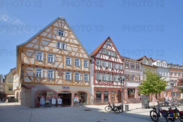 Half-timbered houses on the market square