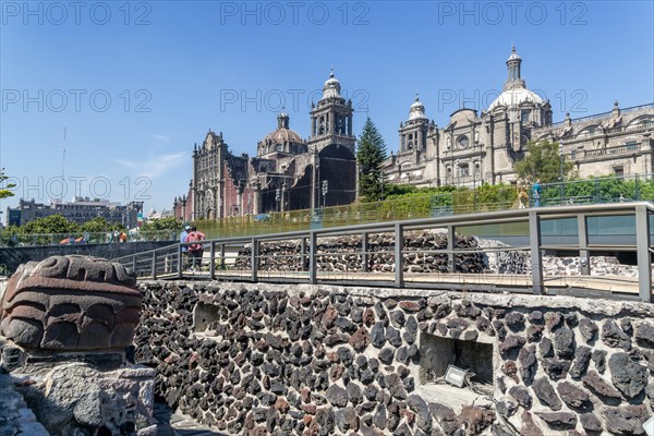 Templo Mayor archaeological Aztec city of Tenochtitlan