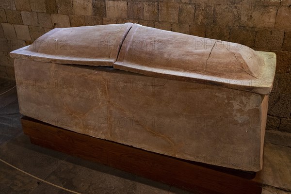 Ancient terracotta coffin