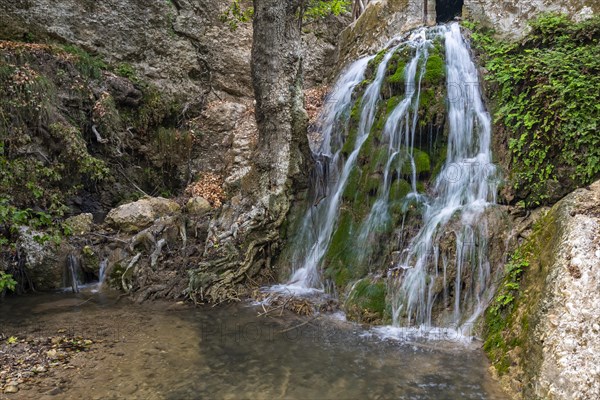 Small waterfall in the valley of the butterflies