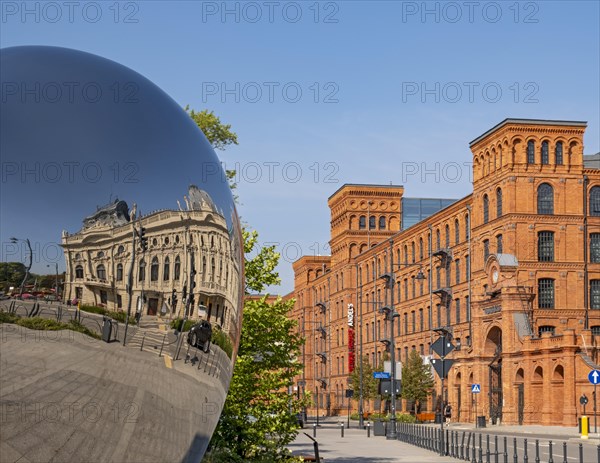 Reflection of Izrael PoznaÅ„ski's Palace and Manufaktura