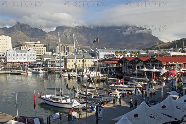 Sailing boats in yacht-basin at the Victoria and Alfred Waterfront