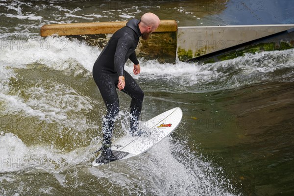 Surfer on a Linen Wave Hanover Germany