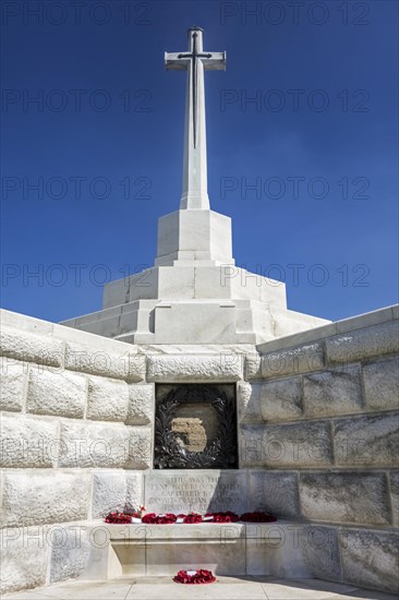 Cross of Sacrifice at the Tyne Cot Cemetery