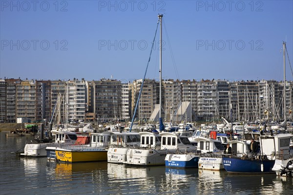 Sailing boats in the marina of Blankenberge